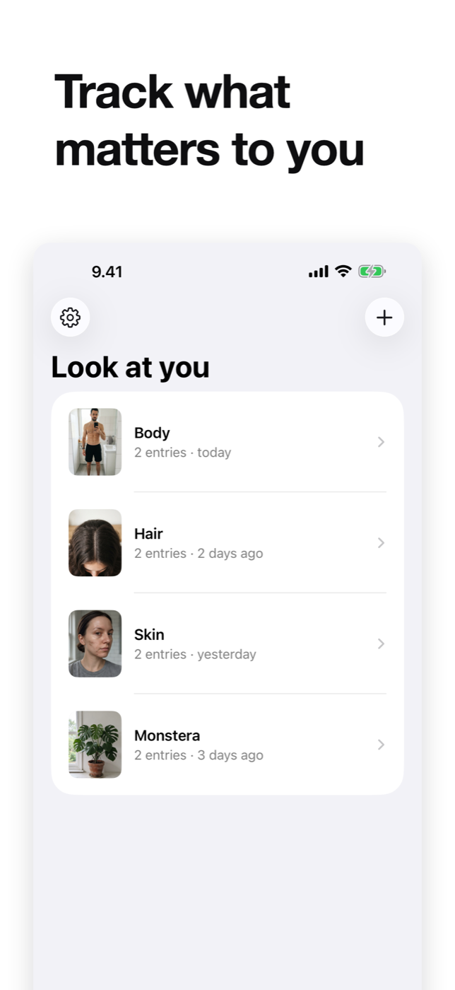 Trackers for body, hair, skin and a plant